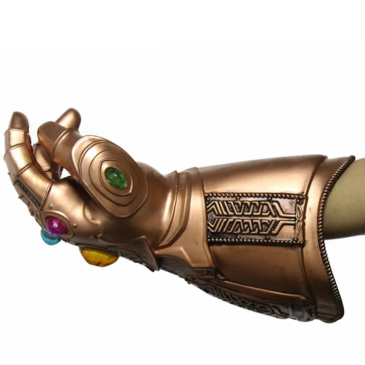 Thanos Infinity Gauntlet костюмы для косплея Бесконечность камни Led перчатки Хэллоуин