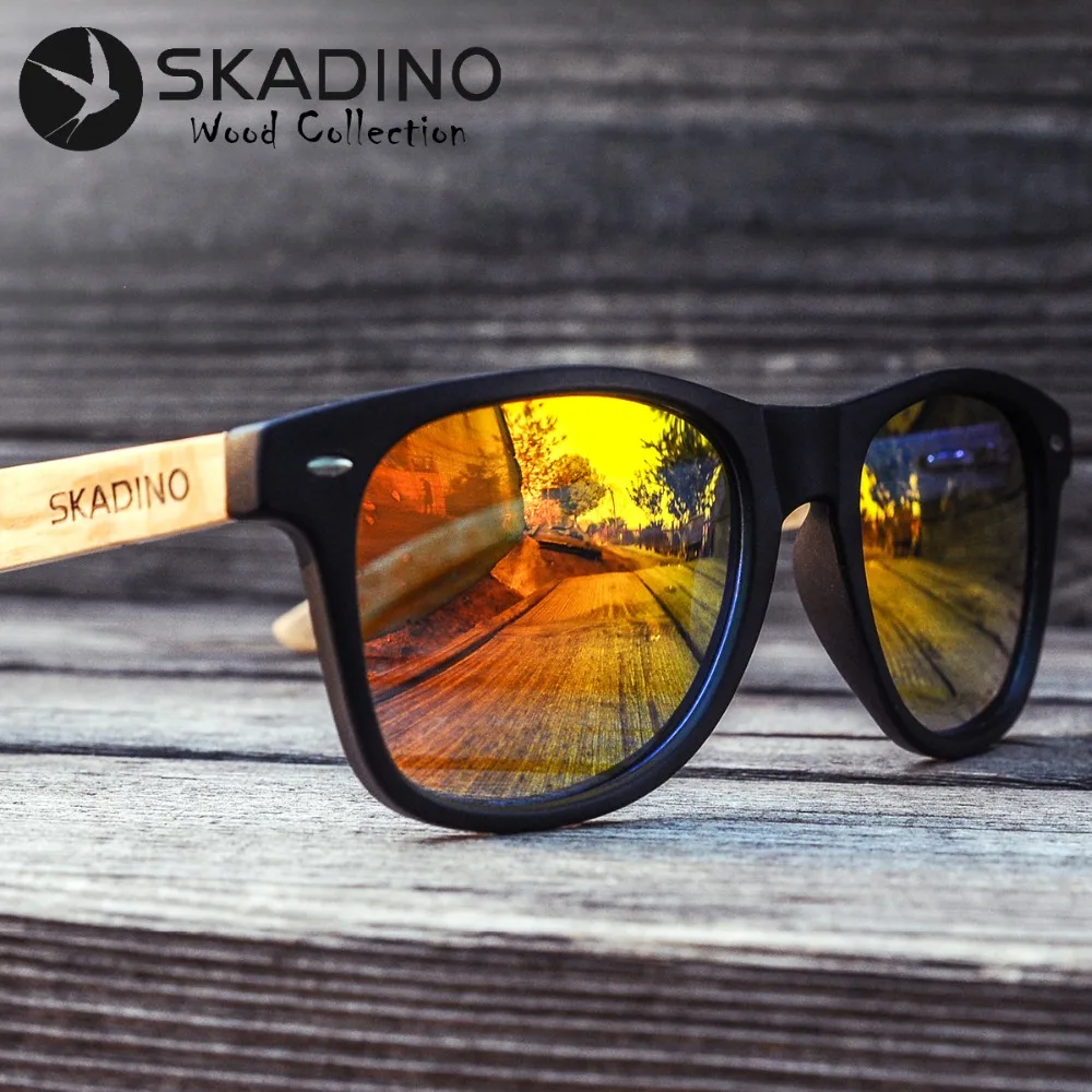 Солнцезащитные очки SKADINO UV400 из Букового дерева с поляризационными стеклами|brand sun