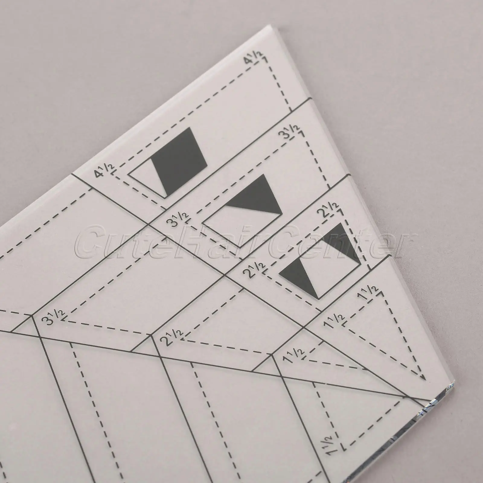 

Hicello 1PC DIY Tailor Transparent Ruler Sewing Accessories Ruler Fabric Sewing Measure Patchwork Ruler DIY Tailor Tools