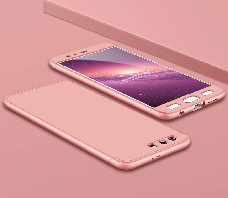 UPaitou 360 градусов полный Чехол красный чехол для huawei Honor 9 STF-L09 чехол Роскошный 3 в 1 Жесткие ПК-чехлы Чехол для Honor 9 чехол