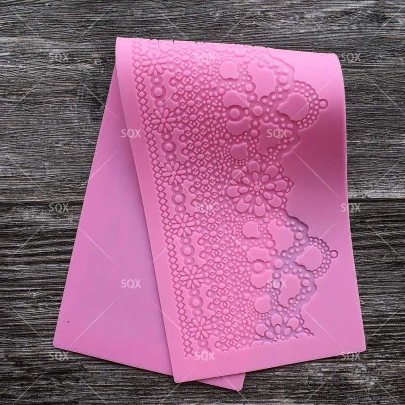 Цветочные сетчатые трафареты для торта кружевной коврик помадки свадебного