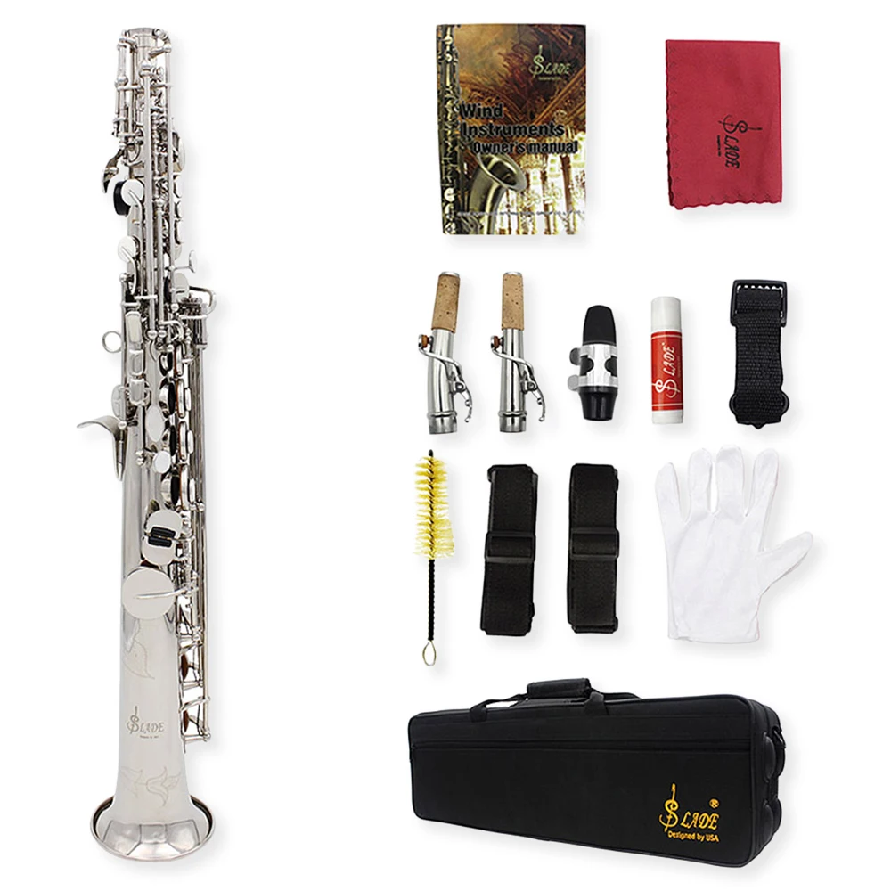 Профессиональная Тройная прямая трубка вниз B саксофон детская музыкальная