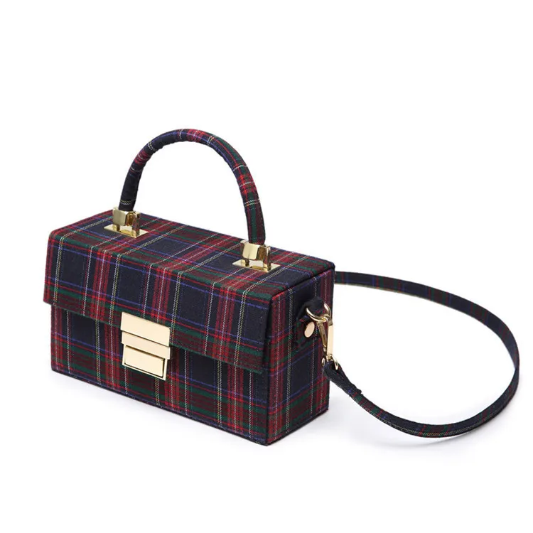 2018 crossbody сумки для женщин кожаные сумочки роскошные женские Дизайнер плед холст