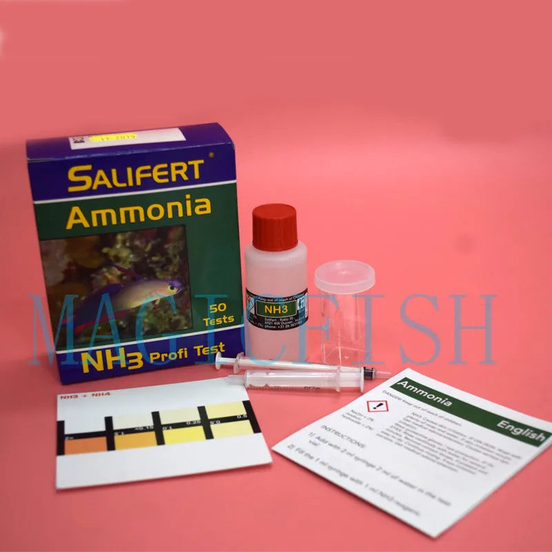 Salifert Тесты комплект Ca кальция Cu I2 KH Mg NH4 аммиака NO2 нитрит NO3 нитрат PH PO4 Sr калия