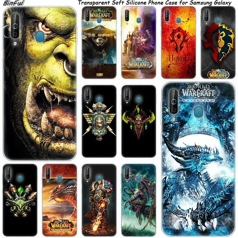 World of Warcraft силиконовый чехол для телефона Samsung Galaxy A80 A70 A60 A50 A40 A40S A30 A20E A2CORE M40 Note 10 Plus