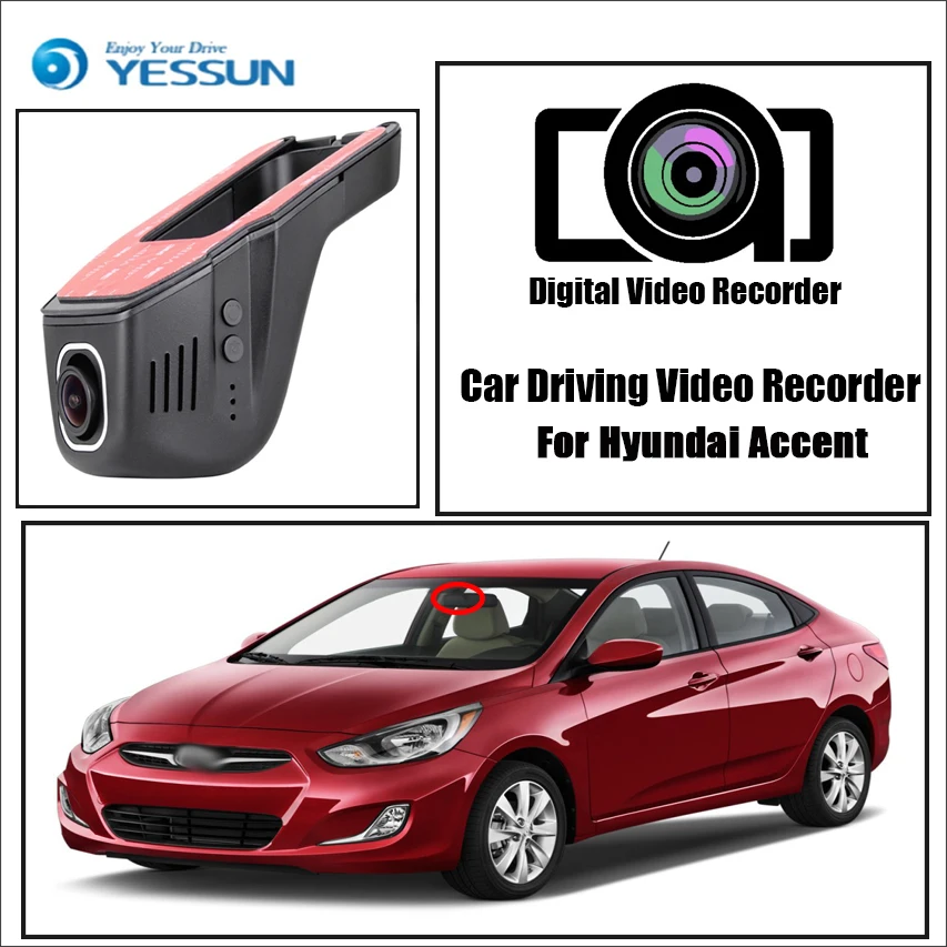 YESSUN для Hyundai Accent Novatek регистратор видеорегистратор автомобиля мини вождения