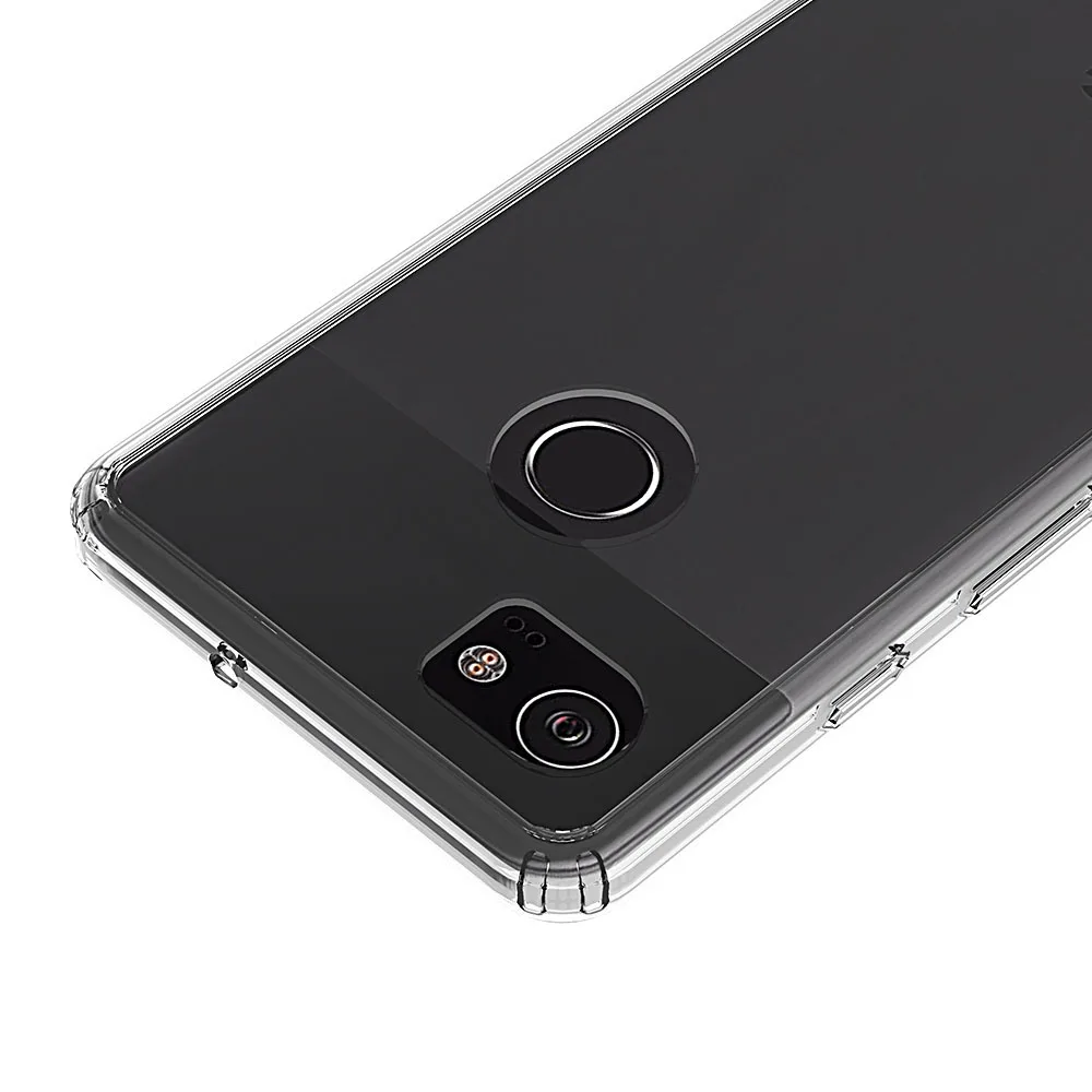 Чехол Pixel 2 XL тонкий жесткий чехол из ТПУ прозрачный для задней панели