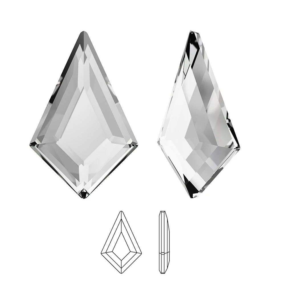 Вы выбираете) воздушный змей Swarovski(2771)(6,4x4,2, 8,6x5,6, 12,9x8,3) мм(без горячей фиксации) Кристалл с плоской задней гранью стразами