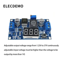 new dc dc adjustable power supply module lm2596 voltage regulator module with voltmeter display function demo board