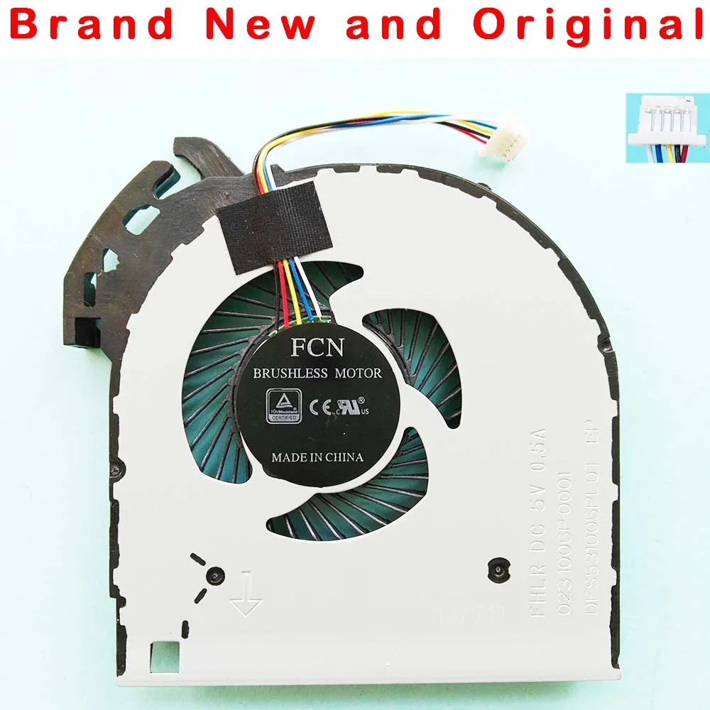 NEW ORIGINAL CPU COOLING FAN FOR LENOVO 110-15 COOLER DFS531005PL0T FHLR 5H40M09358 DC5V 0.5A 023.10006P.0001 | Компьютеры и офис