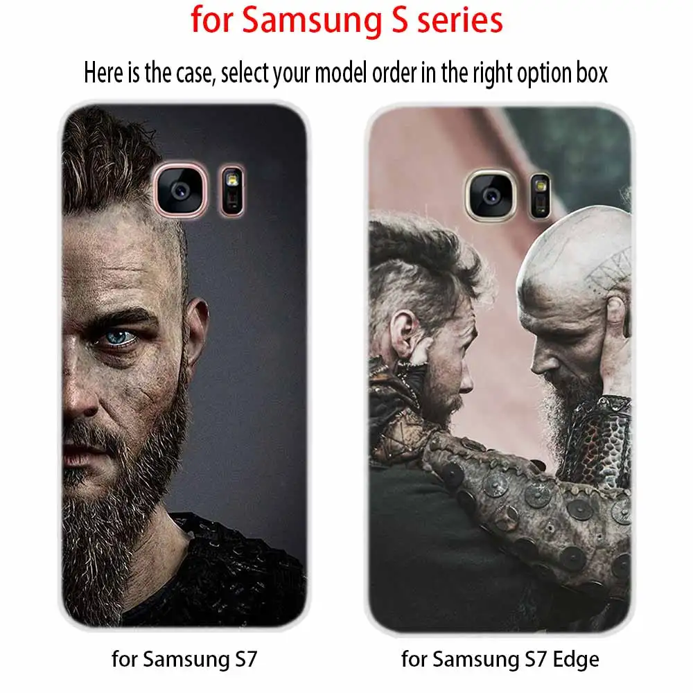 viking series Soft Cover For Samsung Galaxy S7 Edge S8 S9 S10 S11 S20 S21 Plus Lite E Ultra Case | Мобильные телефоны и