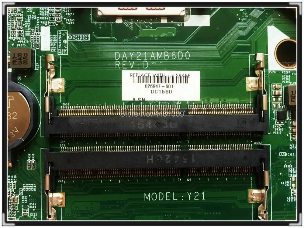 Для HP 15 P390NR P393NR P материнская плата для ноутбука 826947 601 501 001 A10 7300 Y21 DAY21AMB6D0 100%