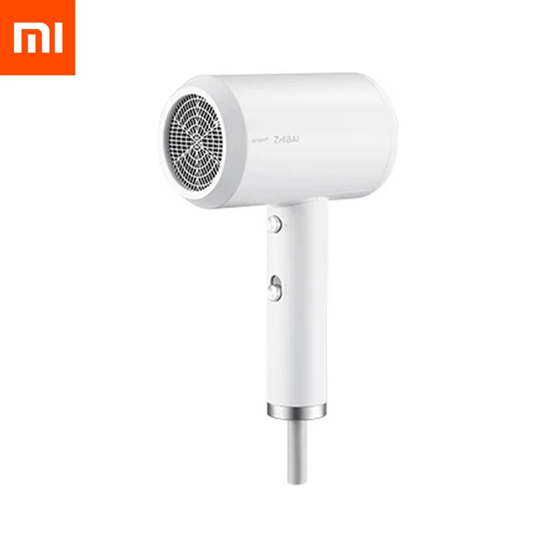 Фен для волос xiaomi mi jia zhiabi mi ni Портативный анион HL3 1800 Вт 2 скорости температуры mi фен для путешествий и дома - Цвет: Белый
