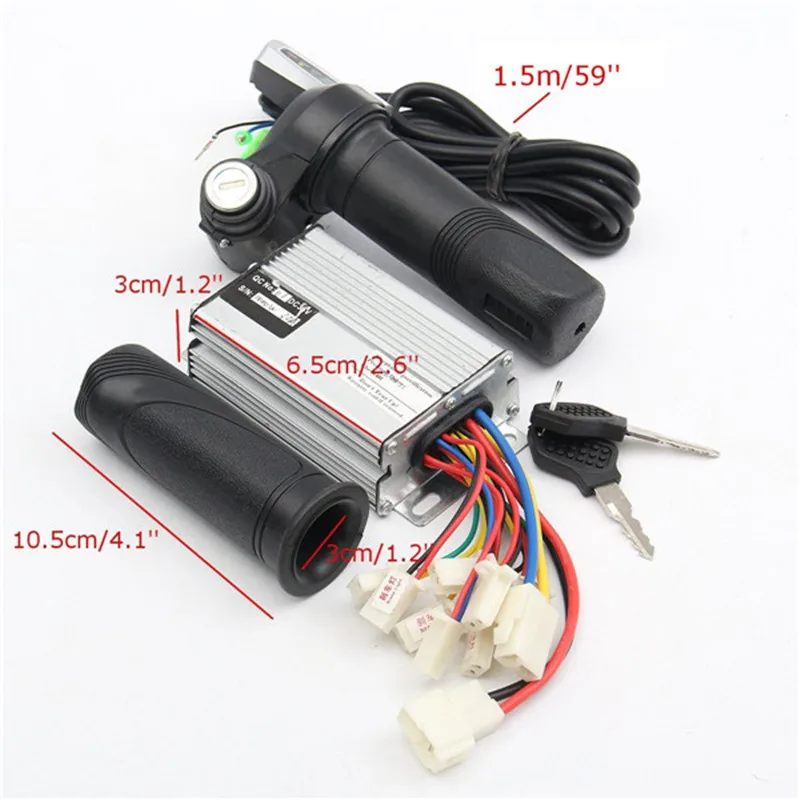 36V 1000W мотоцикл контроллер матовый+ дроссель, поворотные ручки, электрический велосипед Скутер
