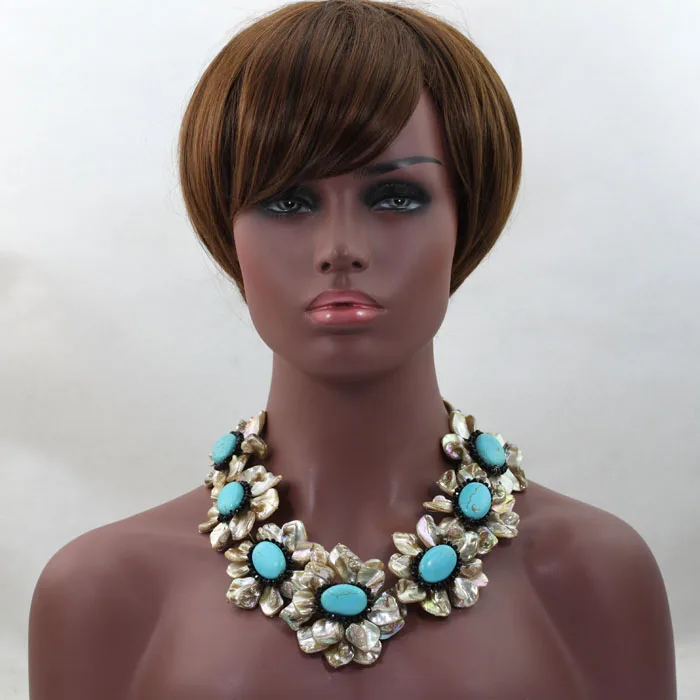 Уникальное ожерелье из жемчужного жемчуга с рисовой бусиной пресноводного