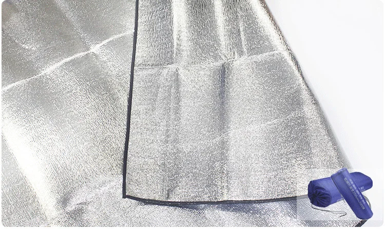 Водонепроницаемый алюминиевый фольгированный EVA ПВХ походный коврик складной