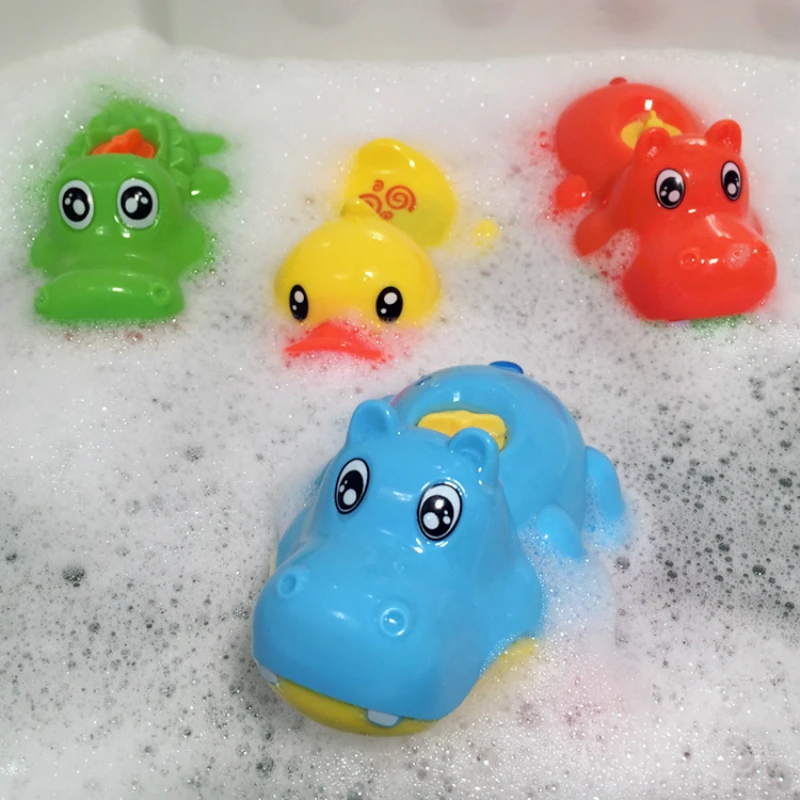 Детские Игрушки для ванны детская заводная цепочка забавная игрушка воды утка