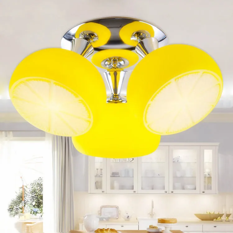 

3 Head orange pendant lights corridor lemon dome light children room lighting diameter:450mm high:250mm pendant lamps