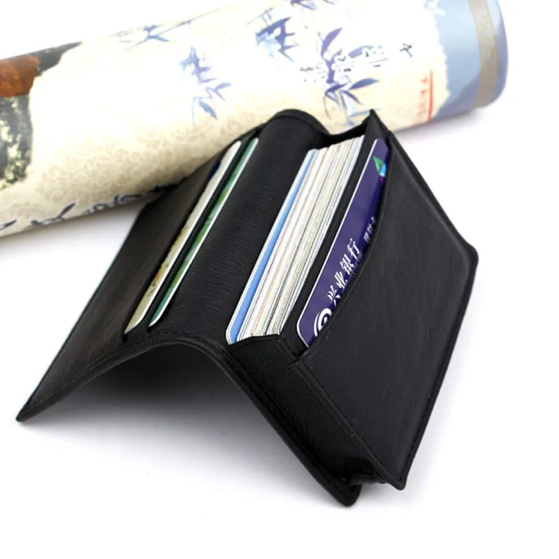 Temena 2018 Genuine Leather Credit Card Holder Men Women ID Case Bank Wallet Business Casual BCH260 | Багаж и сумки