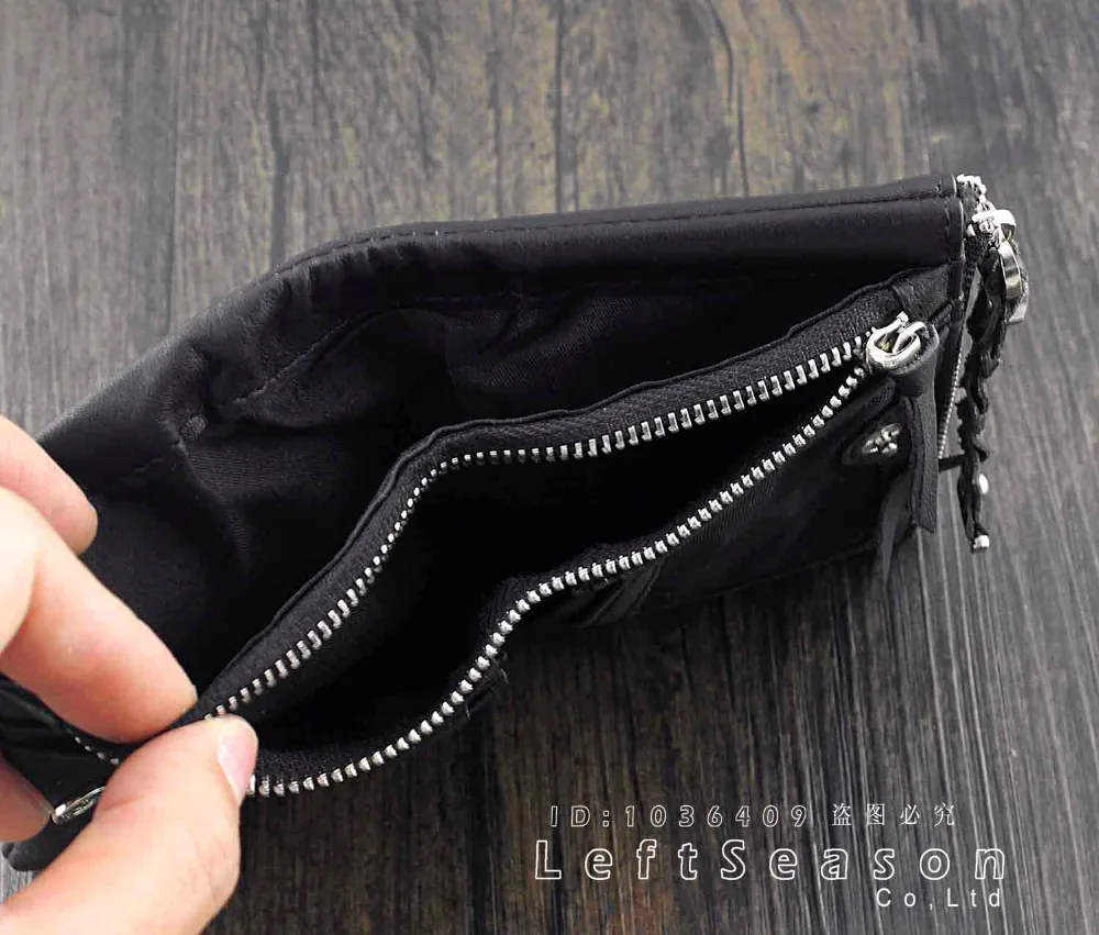 Мужской кожаный бумажник с черепом держатель для карт | Багаж и сумки