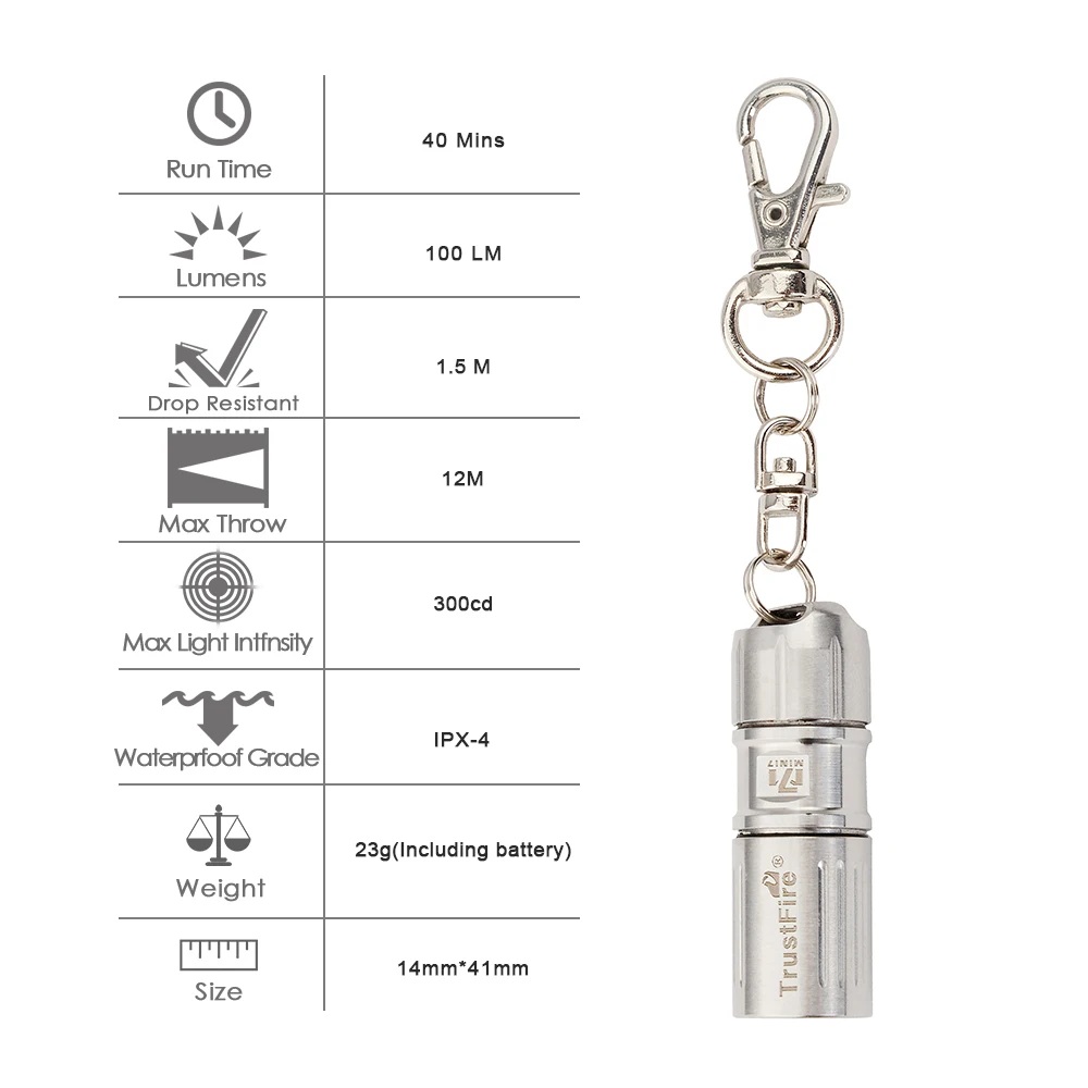 Мини перезаряжаемый фонарик MINI07 из нержавеющей стали с usb портом|Фонарики и