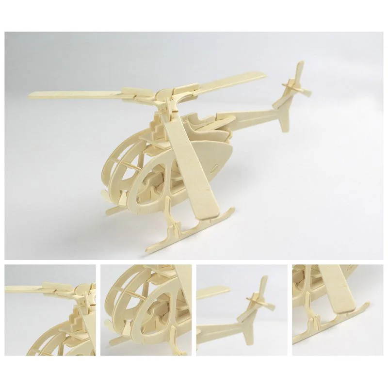 Деревянные игрушки 3D деревянные головоломки игры вертолет Танк автомобиль