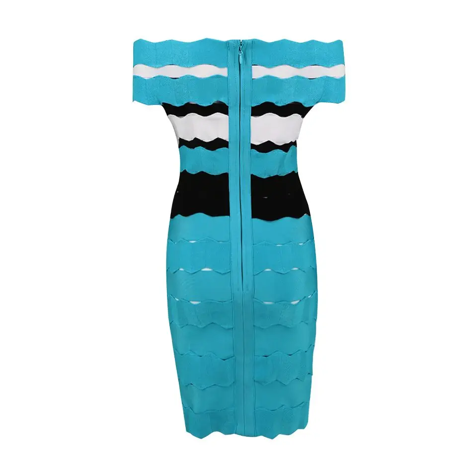 Новая Мода с плеча Лоскутная знаменитости Элегантный 2018 Bodycon Сексуальная Для