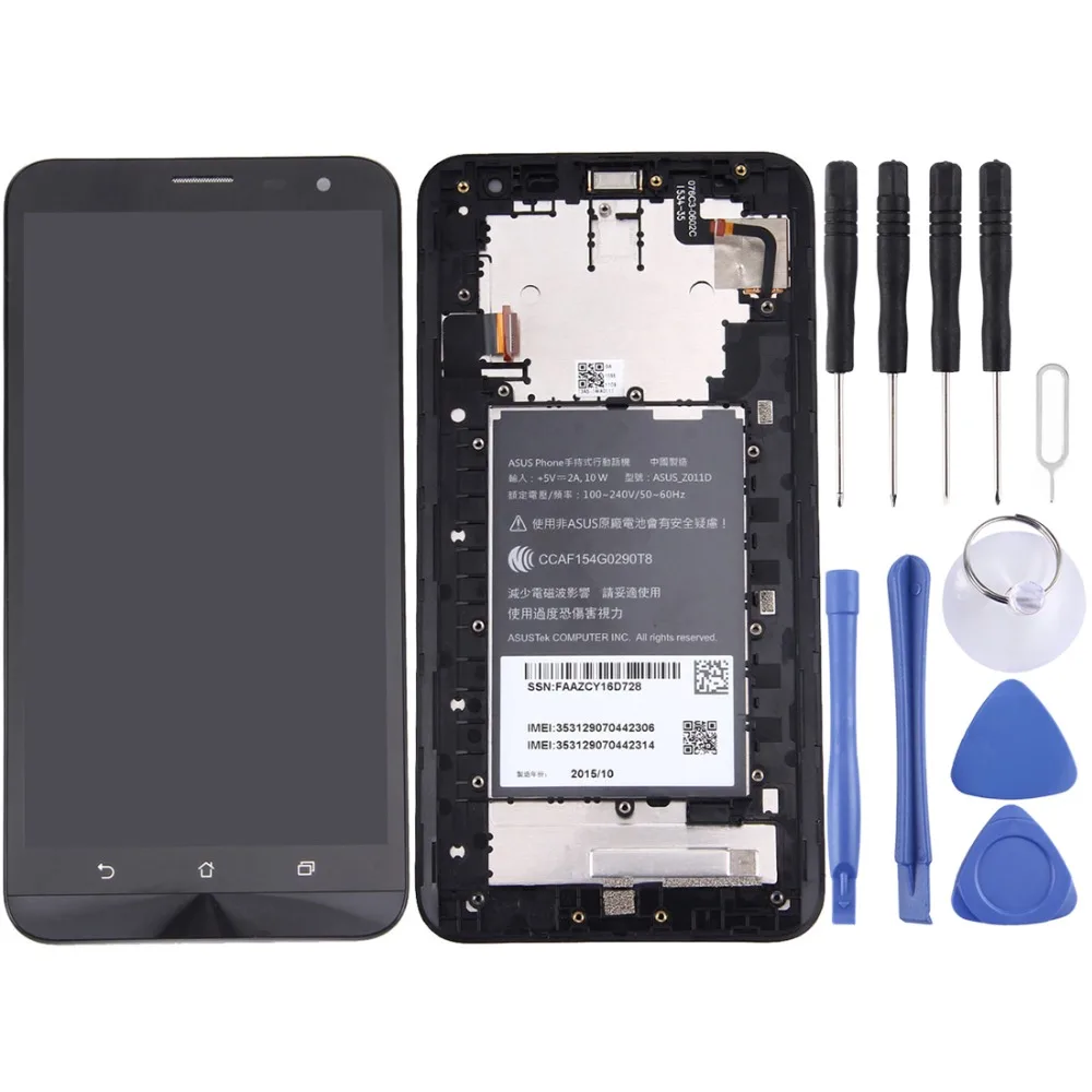 IPartsBuy Новый ЖК экран и дигитайзер в сборе с рамкой для Asus Zenfone 2 Laser / ZE601KL|Экраны