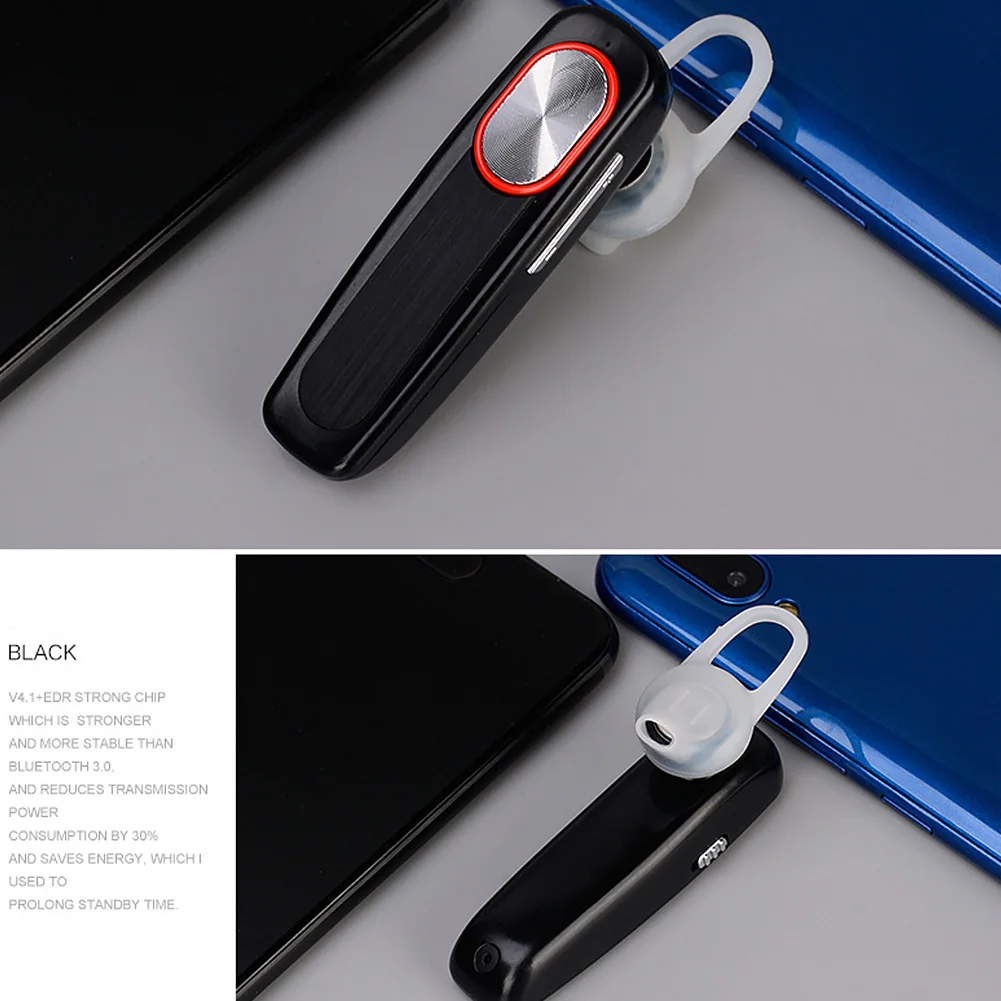 Высокая емкость наушники мини с микрофоном Bluetooth Handsfree беспроводной наушник