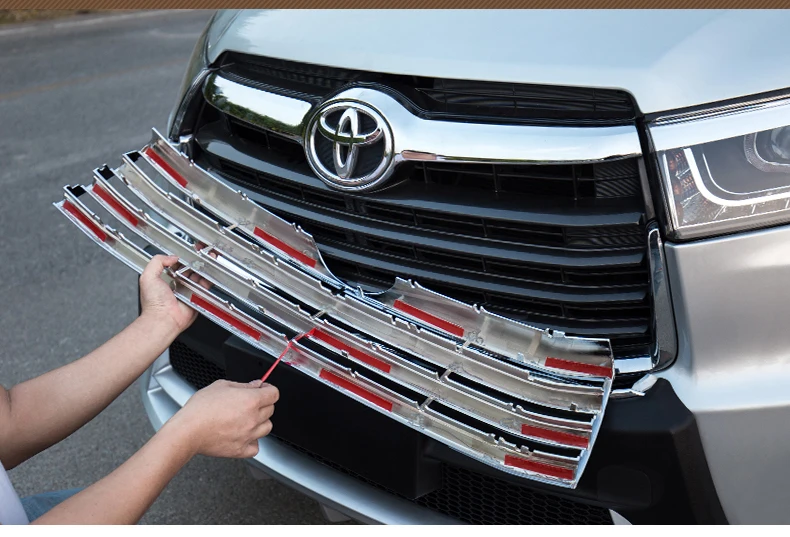 Lsrtw2017 abs автомобилей головной решетка чистая планки для toyota highlander 2013 3rd поколения