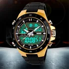Мужские спортивные часы Мужские светодиодные цифровые часы Брендированные повседневные кварцевые часы Модные армейские военные наручные часы