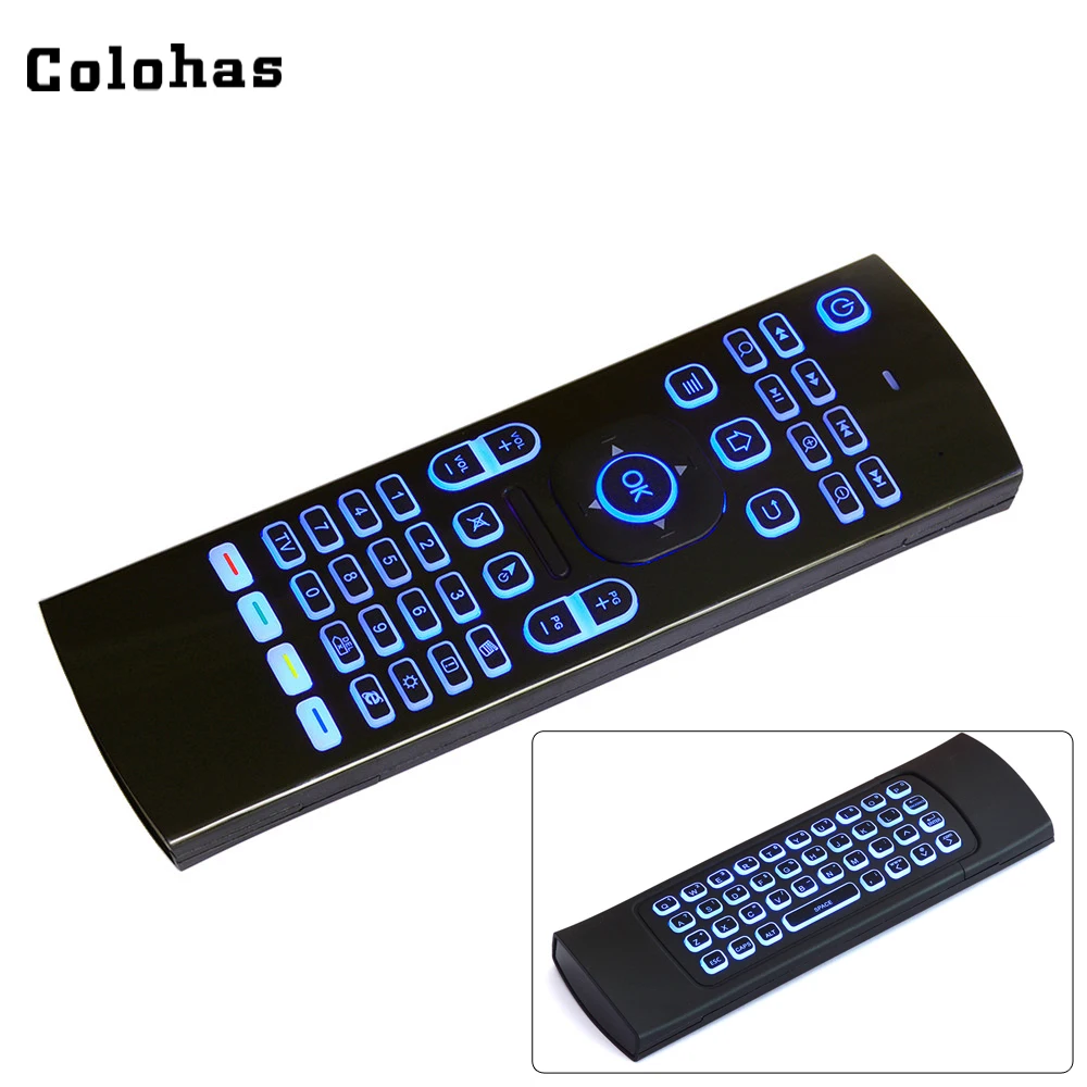 2 4G RF беспроводная Fly Air Mouse Клавиатура мини клавиатура соматосенсорный ИК