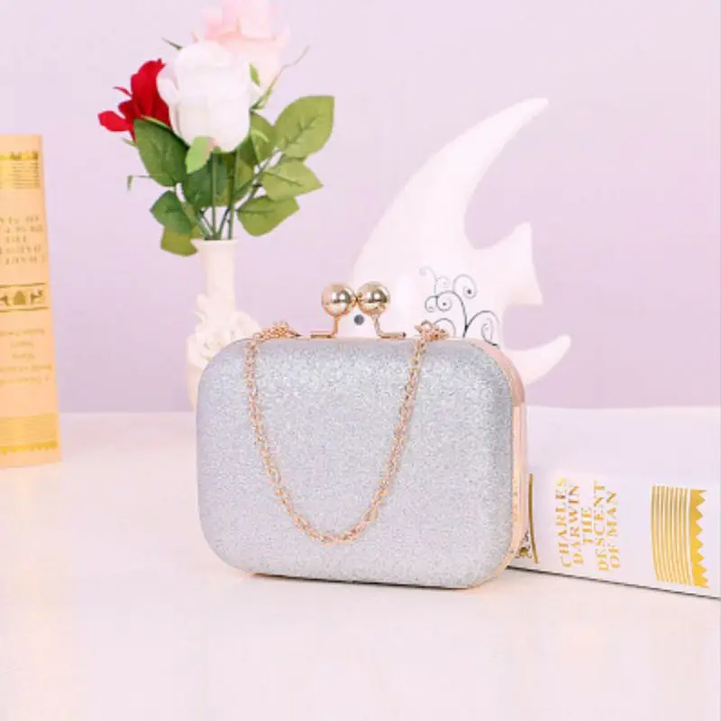 Женская Повседневная Сумка клатч расшитая блестками с одной металлической