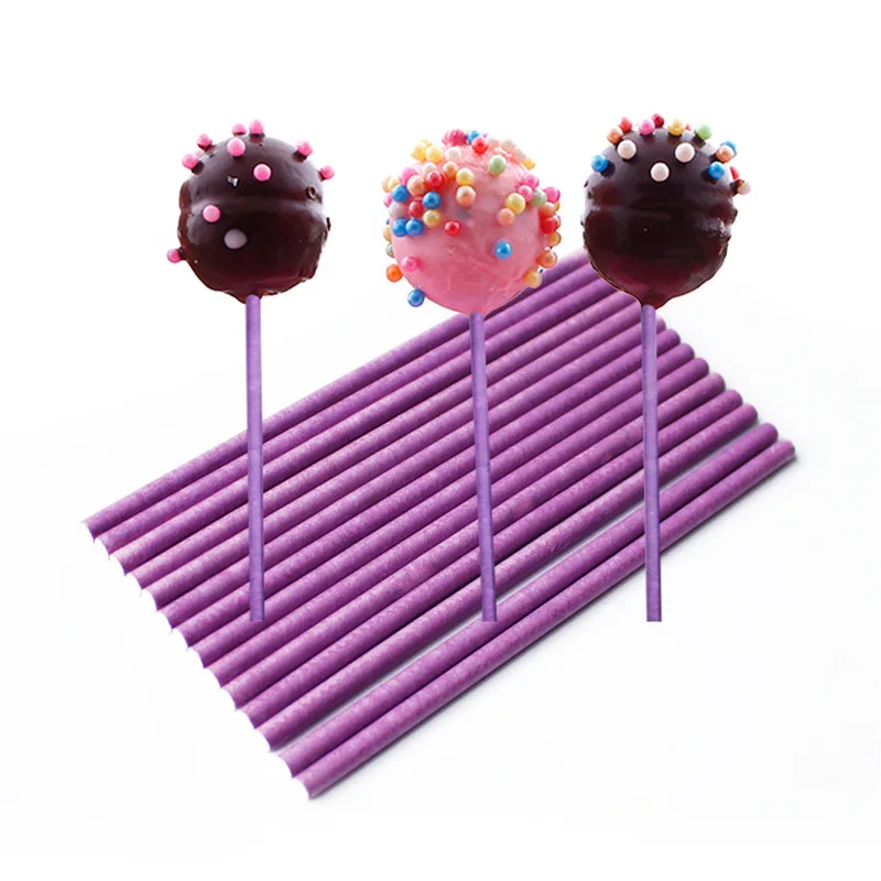 100 шт. палочки для тортов из пищевого пластика леденцов конфет шоколадных
