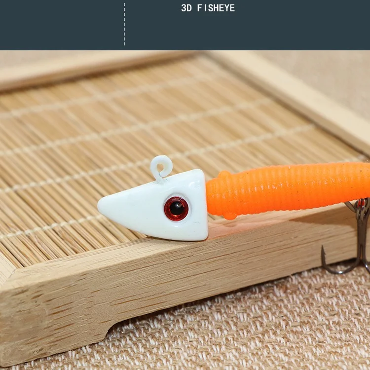 Рыболовные приманки блесна Мягкая приманка 3D воблер с глазами пластиковой