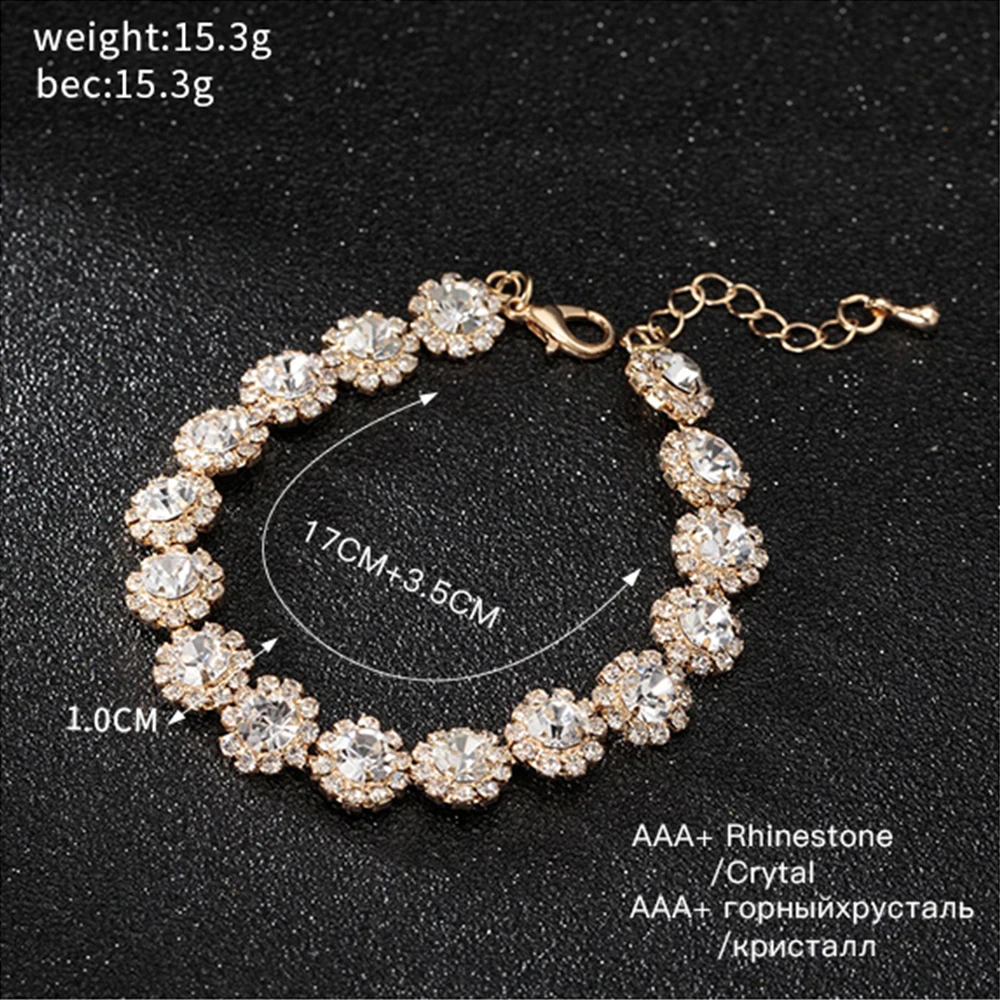 

YFJEWE Wholesale Women's Silver color Crystal Bracelet Best Design Fashion Bracelets For Women Free Shipping Drop Shipping B227