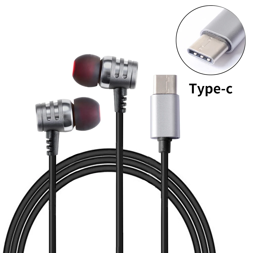 Наушники OKCSC с разъемом usb type-c с микрофоном, вставной переходник для наушников-вкладышей, кнопки управления, гарнитуры для samsung note 8 s8 xiaomi6 MIX2 letv