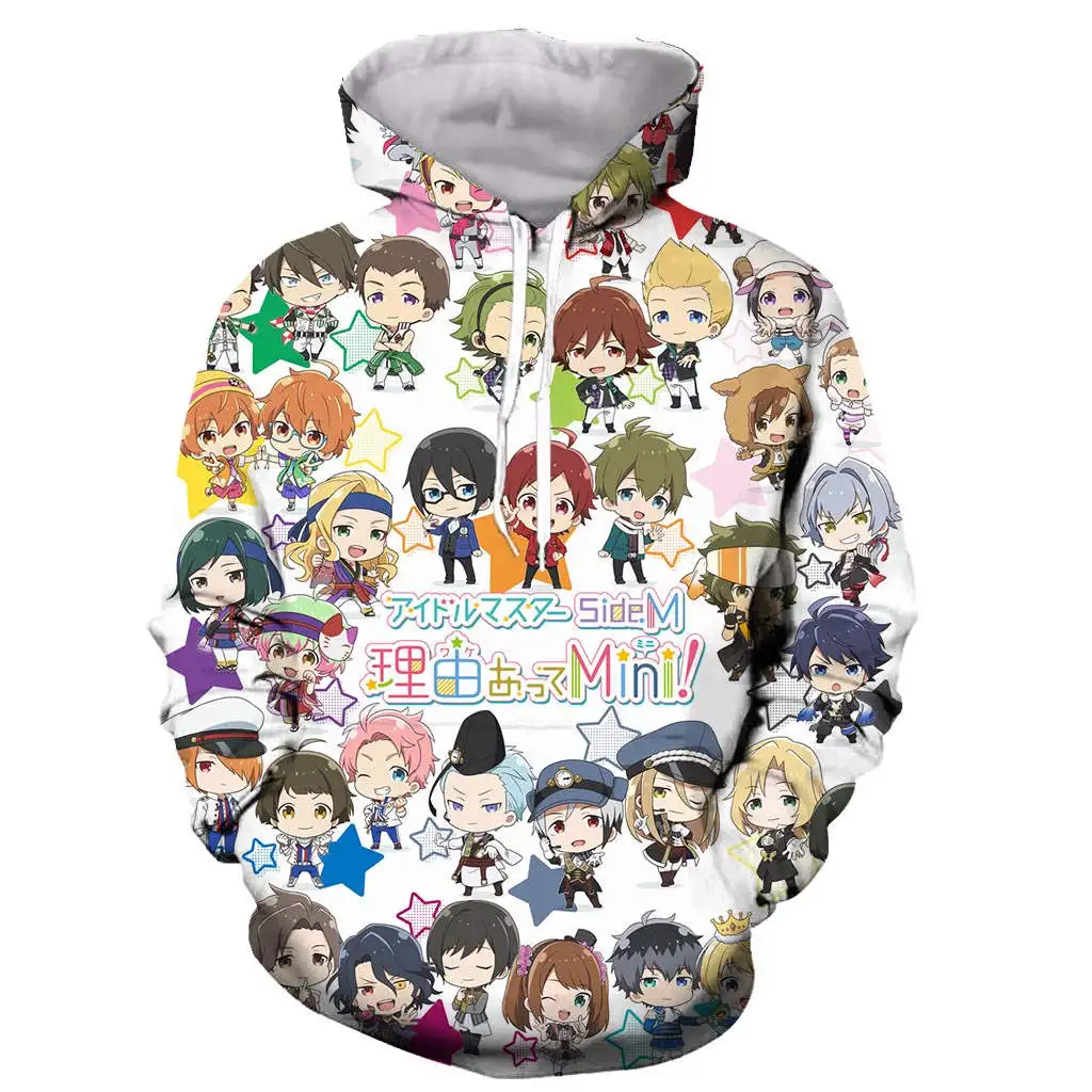 

Anime bakemonogatarimen 3D printed men hooded hoodie sweatshirt fashion graphic hoodie casual streetwear pullover hoodie