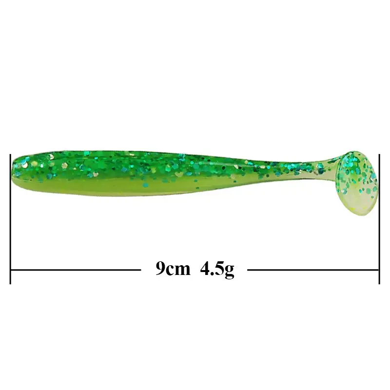 6 шт NOEBY мягкие приманки 9 см 4 5 г T Tail Isca искусственные цельные пластиковые