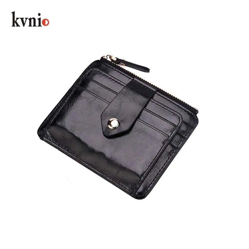 KVNIO держатель для паспорта кошелек карт мужская мода винтажный масло воск кожа