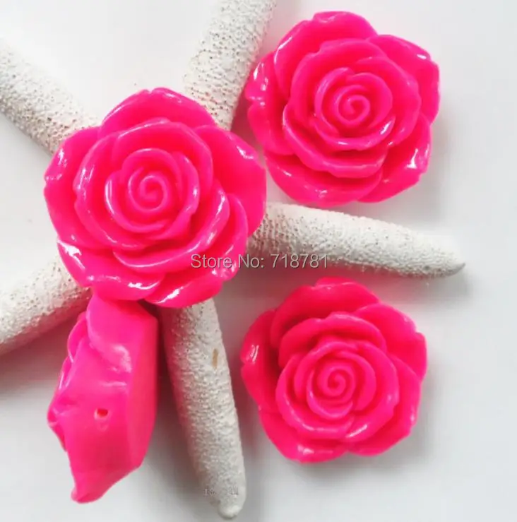 Массивные бусины из смолы 42 мм крупные Твердые в форме цветка кабошон