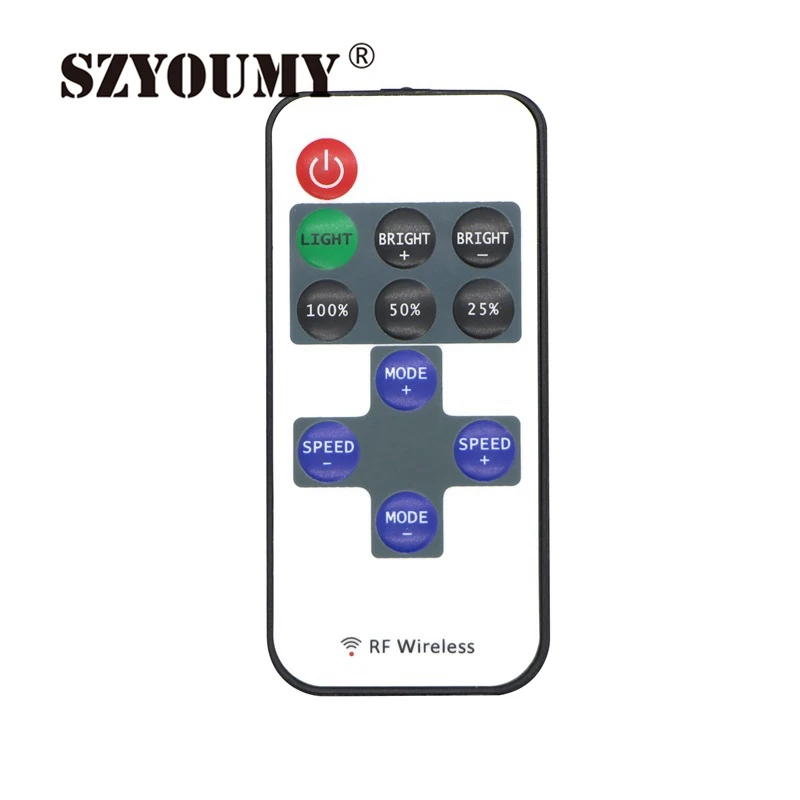 SZYOUMY DC 12 В 11 клавиш мини Диммер RF пульт дистанционного управления для Led