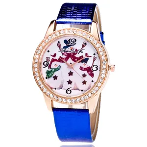 Женские наручные часы с Санта Клаусом, женские часы Reloj Mujer, креативные модные женские часы с бриллиантами, роскошное платье Zegarek Damski, 30P