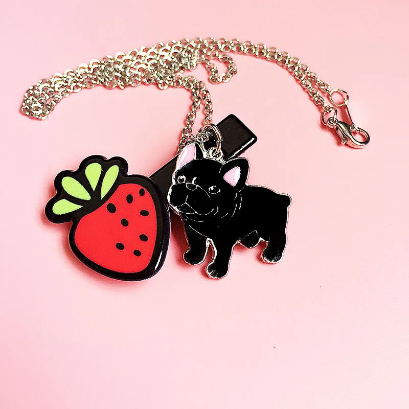 Оптовая продажа Лидер продаж бульдог Цепочки и ожерелья Pet любовник лапы печати