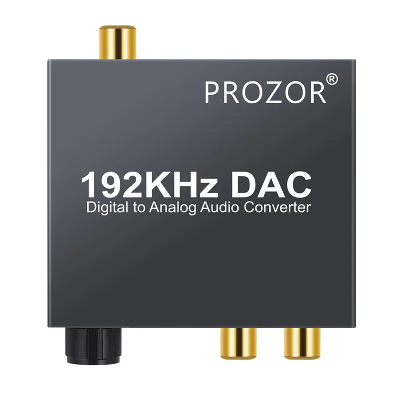 Proster DAC аудио цифровой преобразователь RCA 3,5 мм выход с регулятором громкости L/R декодер Toslink в аналоговый для домашнего кинотеатра DVD