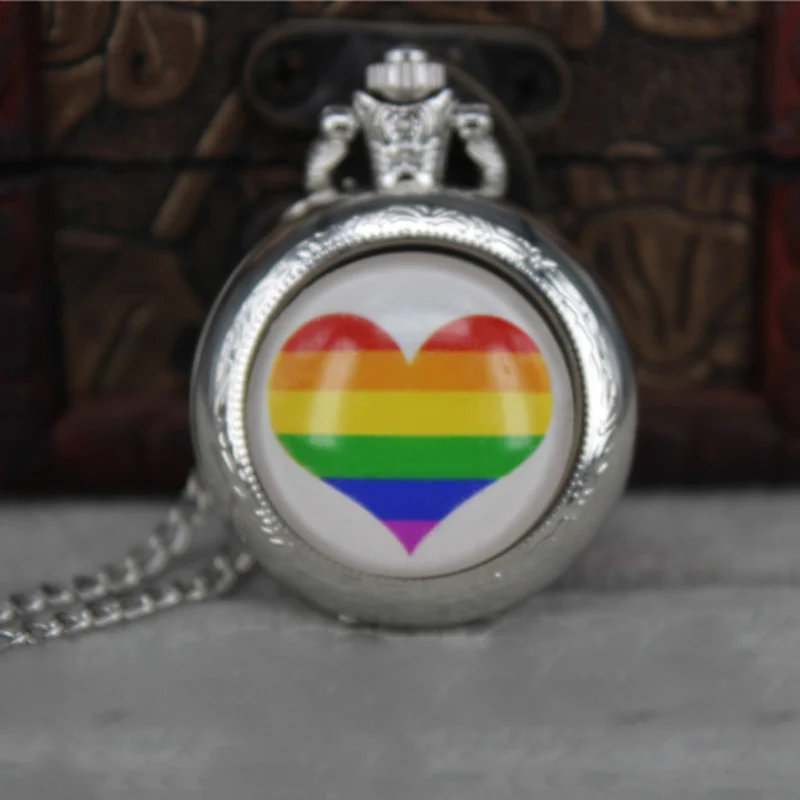 Gay карманные часы ожерелье винтажный серебристый металлический кулон длинная