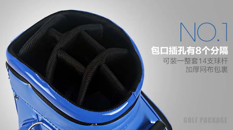 Airplane Travel Golf Bag Standard Package With Cover Men Pulley Professional Leather PU Waterproof Golf Women Cart Club Bag