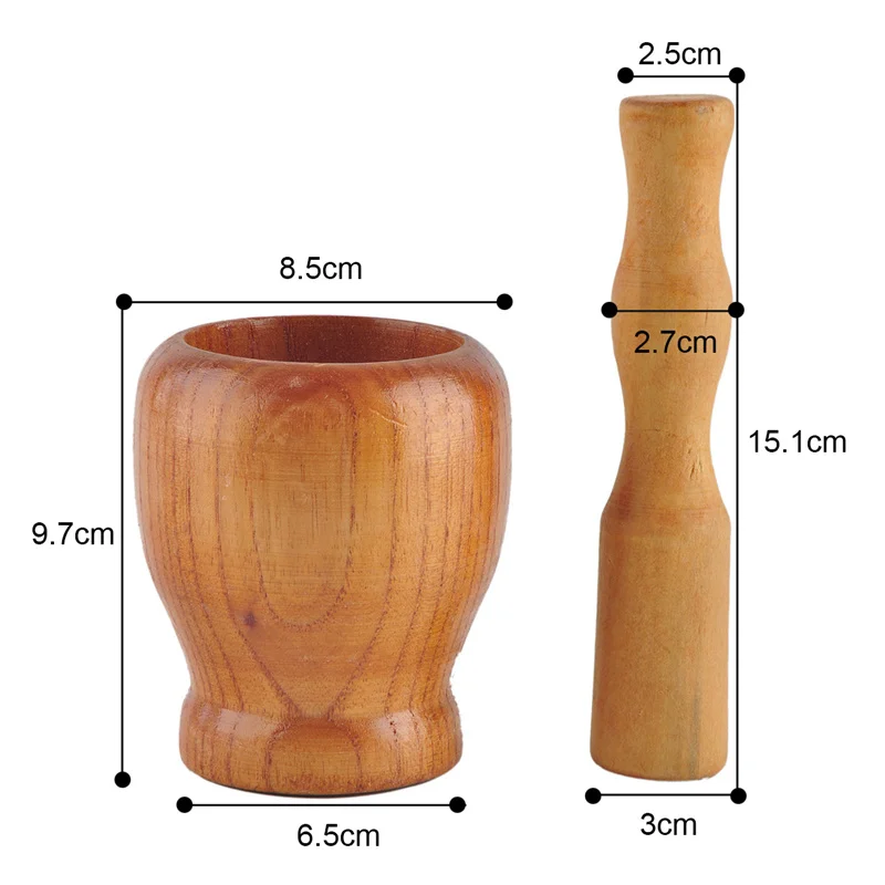 Деревянный измельчитель для чеснока имбиря специй новый год 2019 кухонный