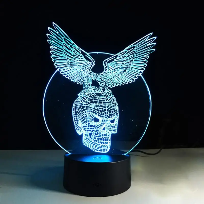 3D светодиодный ночник 7 цветов изменить сенсорный переключатель USB Powered
