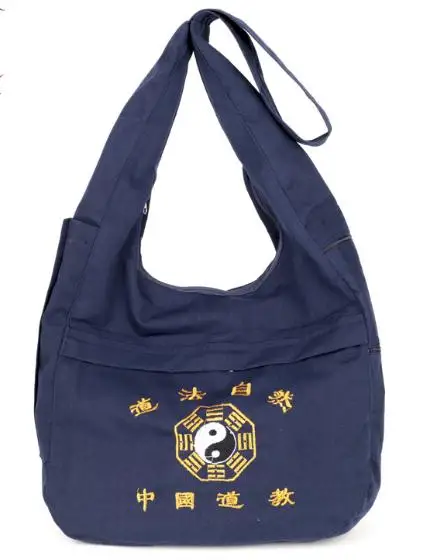 Синий даосизм священник Тай Чи Багуа посылка Сумки монахи сумка даосист